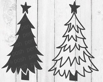 Christmas Tree SVG - Christmas Tree Clipart - Christmas Tree Cut File - Tree SVG - Christmas SVG - Christmas Trees Svg - Digital Download