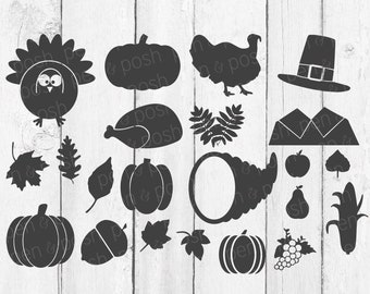 Thanksgiving SVG - Thanksgiving SVG Bundle - Thanksgiving Bundle - Turkey Svg - Fall Svg Bundle - Pumpkin Svg - Leaf Svg - Pilgrim Hat Svg