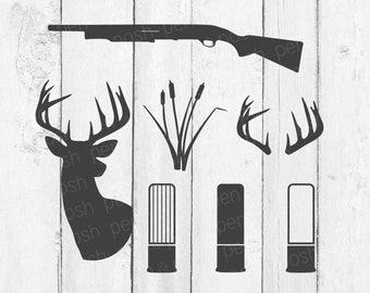 Redneck SVG - Country SVG - Hunting SVG - Antler  Deer  Bullets  Hillbilly  Redneck Dxf - Hunting Dxf