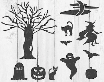 Halloween SVG - Halloween Clipart - Halloween Cut Files - Halloween DXF - Halloween SVG Bundle - Spooky svg - Halloween svg files