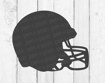 Football Helmet SVG Vector Detail Graphic Instant Download DXF