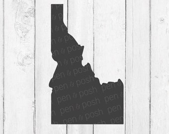 Idaho SVG - Idaho Clipart - Idaho State  Idaho DXF - Idaho Cut File - Idaho Vector - Download - Silhouette - State SVG