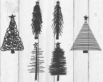 Christmas SVG - Christmas Tree SVG - Rustic Christmas SVG - Vintage Christmas - Primitive Christmas - Christmas Svg Files - Cut File