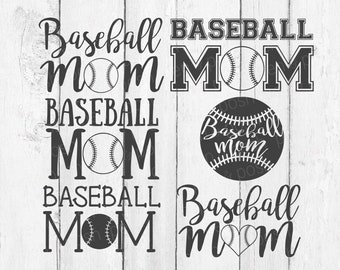 Baseball Mom SVG - Baseball SVG - Baseball Heart SVG - Baseball Mom Dxf - Baseball Mom   - Baseball Mom Clipart - Baseball Mom