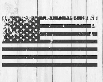 Distressed Flag SVG - Distressed American Flag SVG - Distressed American Flag Decal File - Distressed Flag Clip Art - Flag SVG