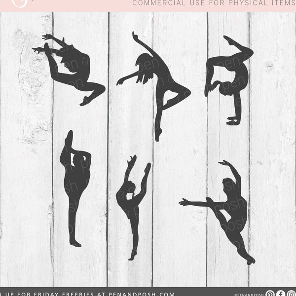 Dance SVG - Dance SVG Files - Dancer SVG - Dancer Cut File Bundle - Dance Cut file for Cricut and Silhouette - Dance Clipart