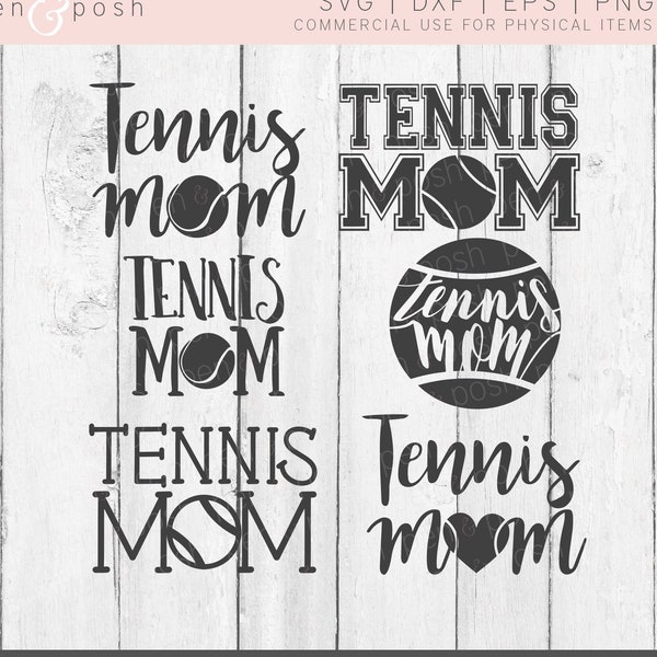 Tennis Mom SVG - Tennis SVG - Tennis Mom DXF - Tennis Mom Clipart - Tennis Dxf - Tennis Mom   Cut Files for Cricut