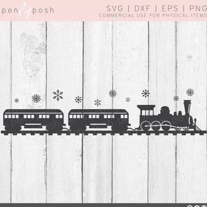 Train SVG - Christmas Train SVG - Christmas SVG - Christmas Train - Polar Express Svg - Winter Svg - Svg Vector File - Train Clipart - Train