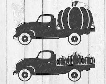 Truck with Pumpkins SVG - Truck with Pumpkins - Pumpkin Truck SVG - Fall Truck Svg - Pumpkin Svg - Truck Svg - Pumpkin Patch svg - Halloween