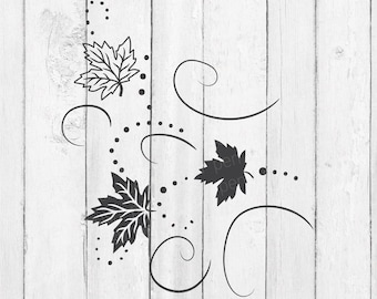 Fall Leaves SVG - Fall SVG - Autumn SVG - Thanksgiving Svg - Leaf Svg - Fall Leaf Svg - Autumn Leaves Svg - Maple Leaf Svg - Fall Clipart