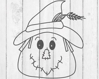 Scarecrow - Scarecrow Face Svg - Scarecrow Svg - Scarecrow Decor - Scarecrow Face - Scarecrow Png - Fall Apparel - Fall Home Decor - SVG