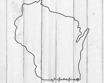 Wisconsin State SVG - Wisconsin SVG - Wisconsin State outline SVG - Wisconsin Vectors - Wisconsin State - Wisconsin Home Svg - Wisconsin Dxf