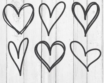 Download Handdrawn Hearts Etsy