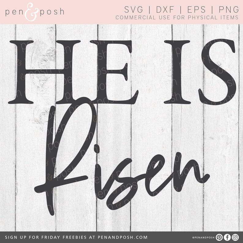 Easter SVG Christ SVG He is Risen SVG He is Risen Saying Etsy