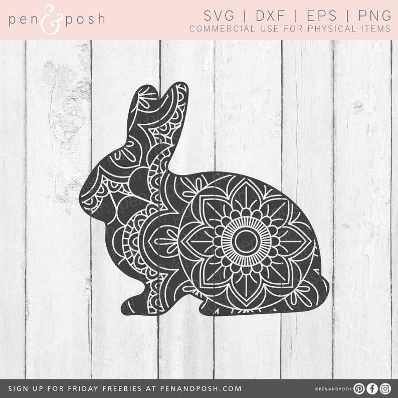 Download Layered Easter Bunny Mandala Svg Project - Layered SVG Cut ...