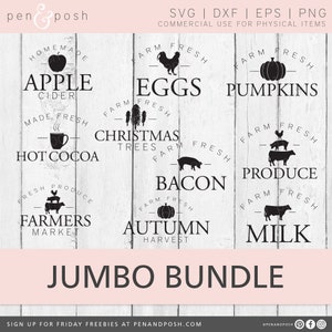 Farm Fresh SVG Farm Fresh Clipart Farm SVG Farmhouse SVG Farmhouse Sign File Farm Fresh Signs svg Bundle Commercial svg image 1