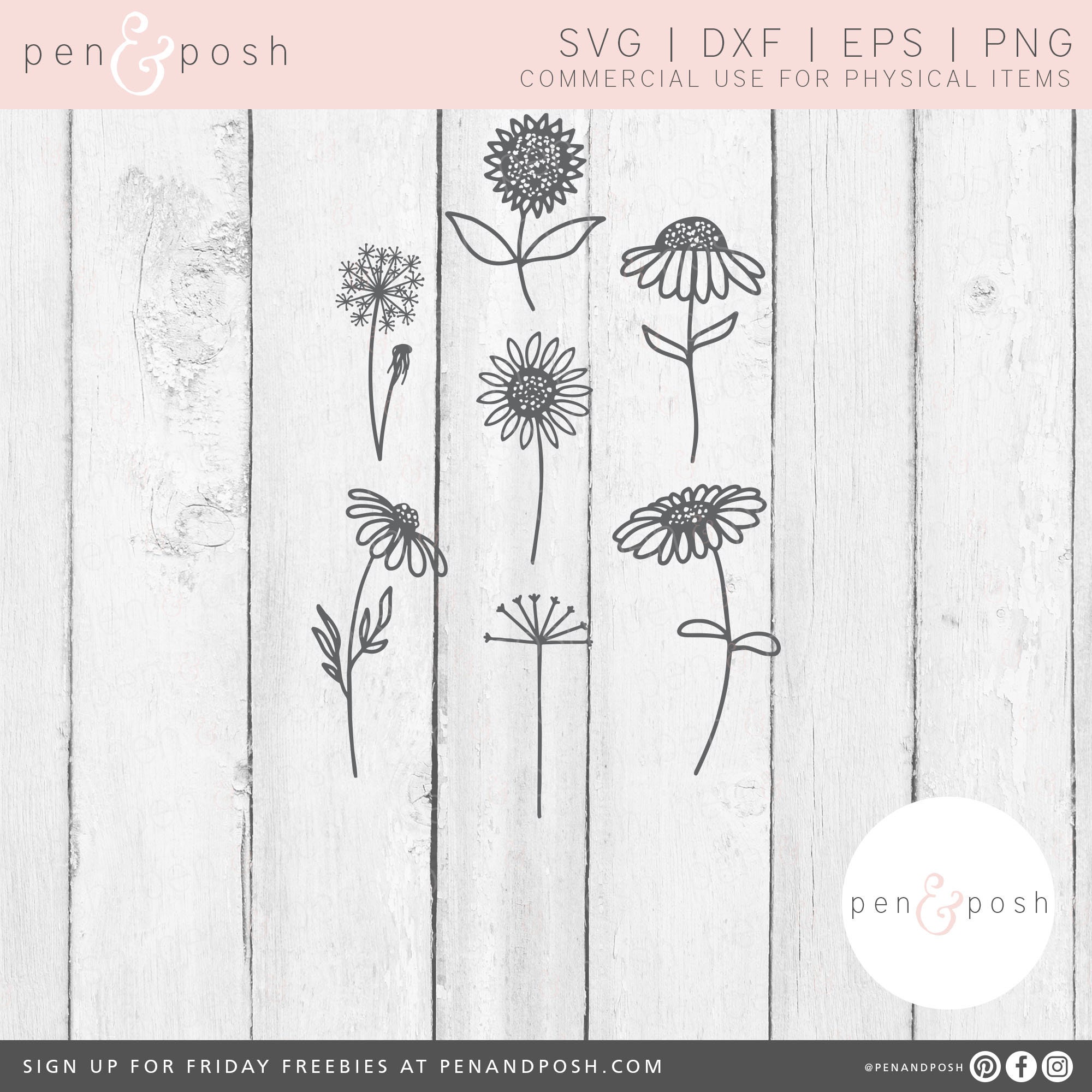 Download Flower Svg Spring Svg Rustic Svg Farmhouse Svg Etsy