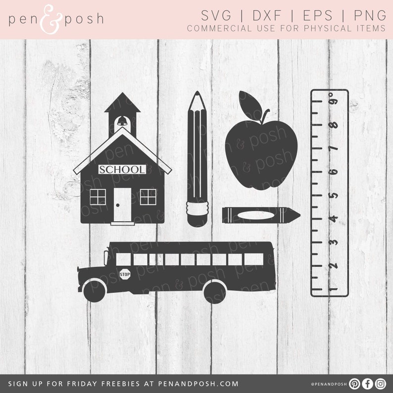 School SVG School Bus SVG Back to School SVG School Bundle Svg School Svg Bundle Teacher Svg Pencil Svg Kindergarten Svg image 1