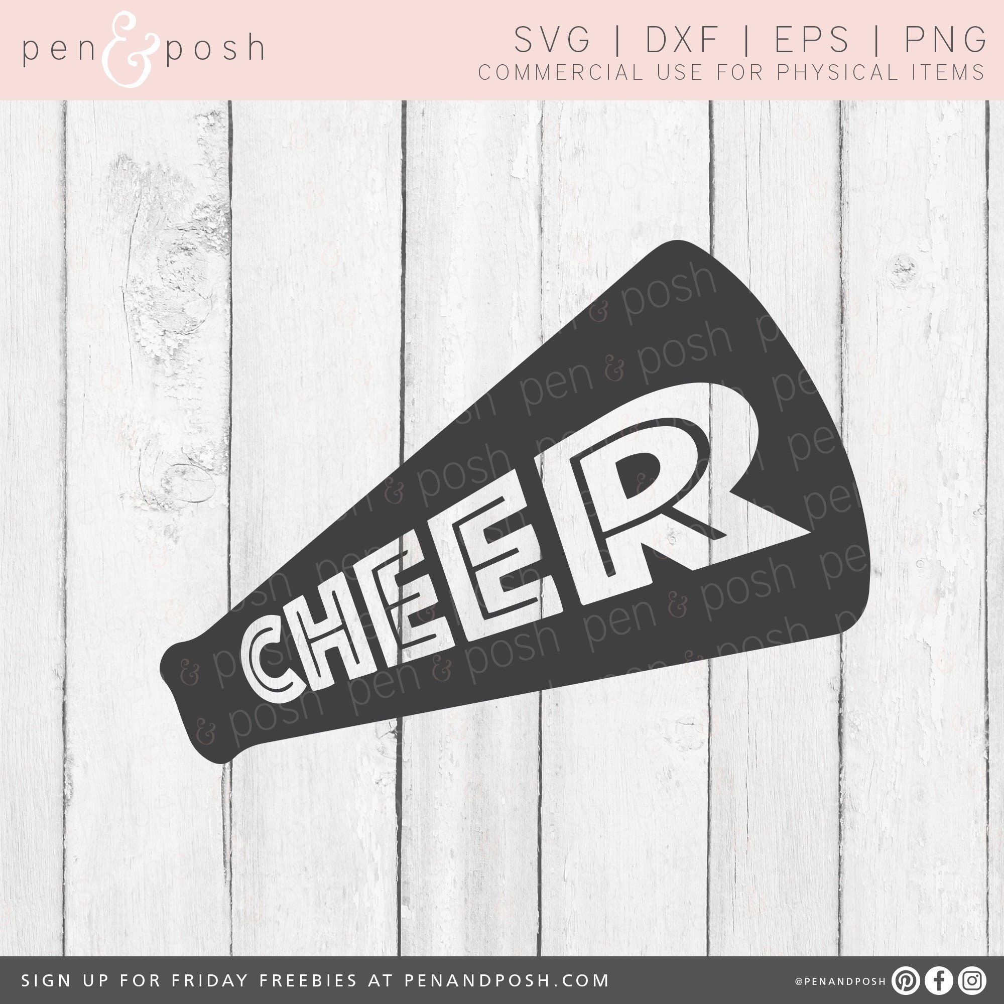 Download Cheerleader Svg Cheer Megaphone