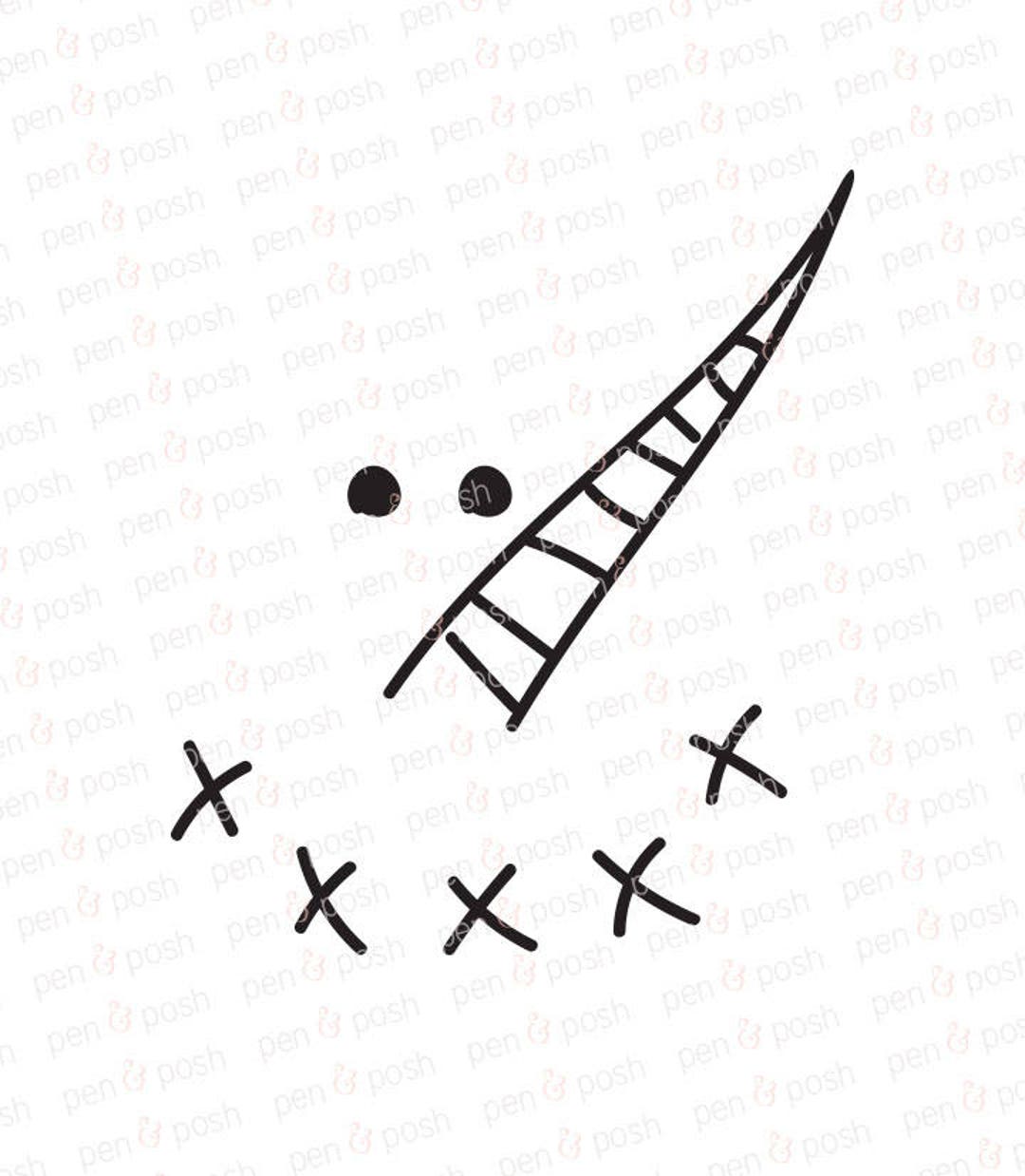 Snowman SVG Snowman Face SVG Snowman Face Clipart Winter SVG Snow Svg