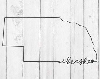 Nebraska SVG - Nebraska State SVG - Nebraska Heart SVG - Nebraska Love Svg - Nebraska Home Svg - Nebraska Outline svg - Nebraska Vector