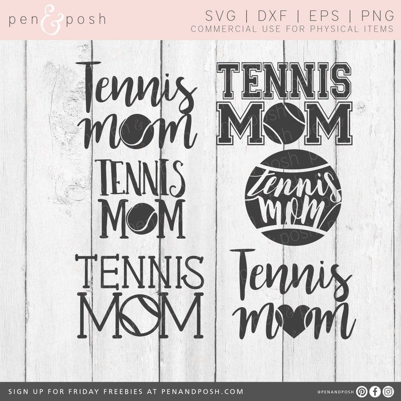 Tennis Mom SVG Tennis SVG Tennis Mom DXF Tennis Mom Clipart Tennis Dxf Tennis Mom Cut Files for Cricut image 1