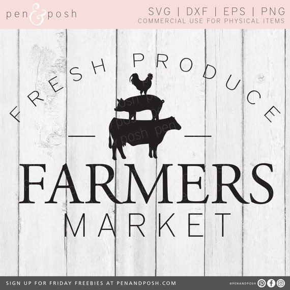 Download Farmers Market Svg Farmers Market Sign File Farmhouse Etsy PSD Mockup Templates