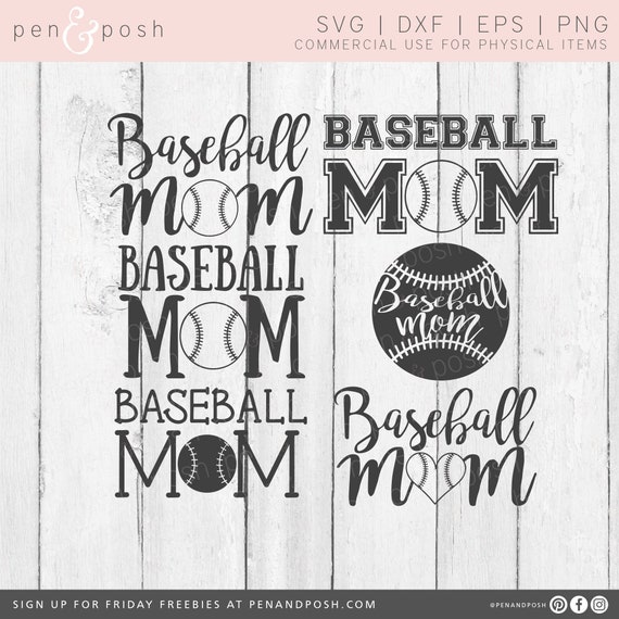 Download Baseball Mom Svg Baseball Svg Baseball Heart Svg Etsy
