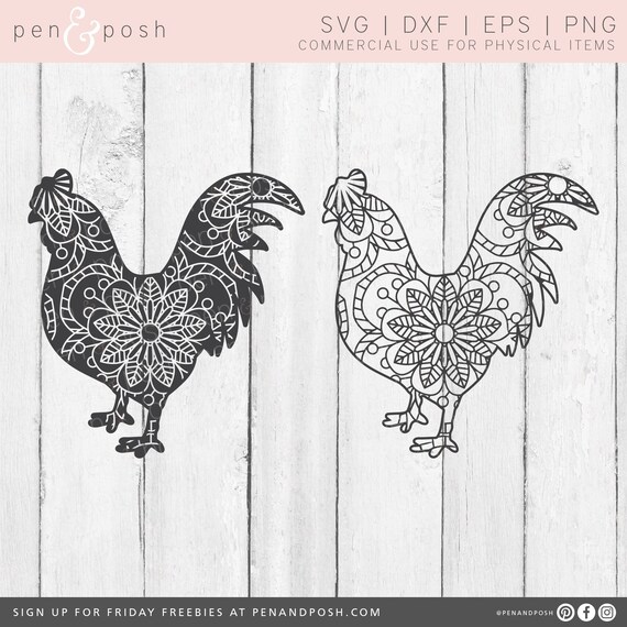 Download Rooster Svg Mandala Rooster Svg Chicken Svg Mandala Svg Etsy