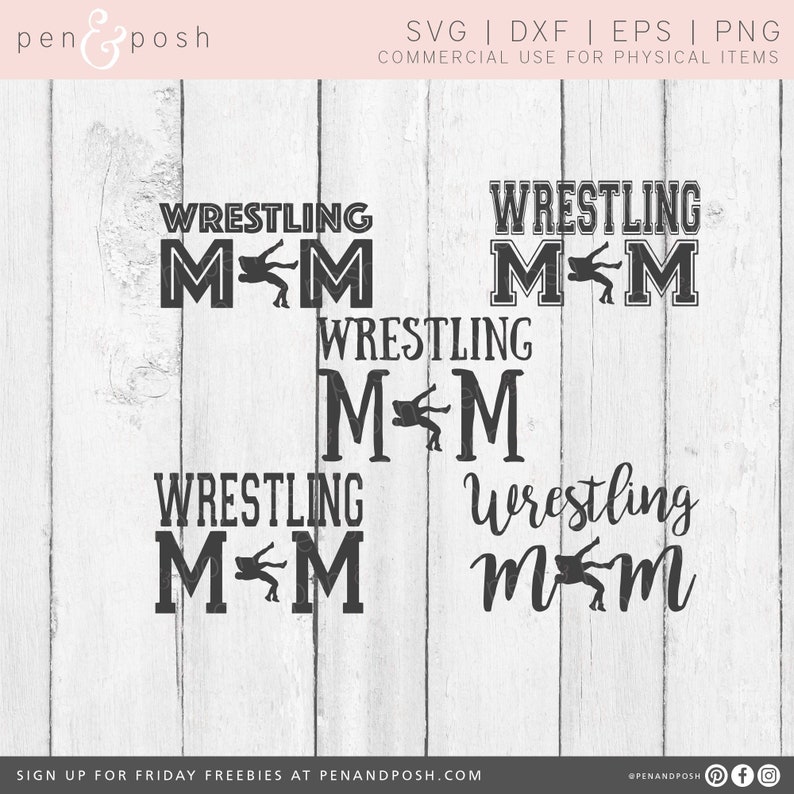 Wrestling Mom SVG Wrestling Wrestling Mom Clipart Wrestling Mom Wrestle Wrestling Mom Cut File Bundle image 1