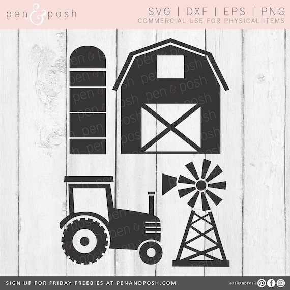 Download Farm Svg Tractor Svg Farmhouse Svg Farm Life Svg Farm Etsy PSD Mockup Templates