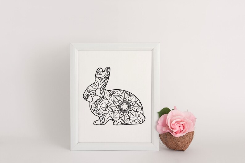 Download Rabbit SVG Bunny SVG Easter Bunny SVG Mandala Rabbit Svg ...