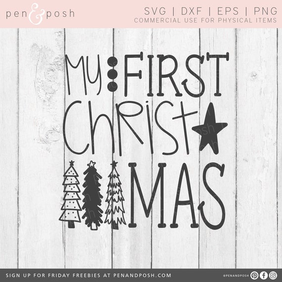 My First Christmas SVG First Christmas SVG Baby Christmas | Etsy