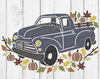 Fall Truck Png - Truck SVG Files -  Fall Truck SVG - Fall Tree Svg File - Fall Svg - Fall Decor Svg File - Svg - Digital Download - Fall DXF