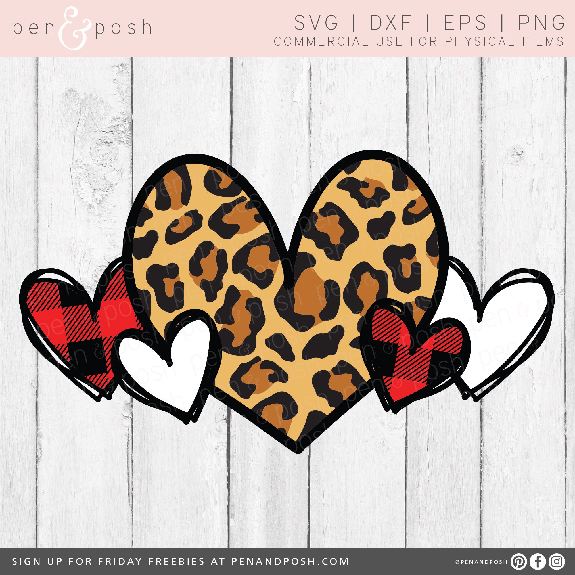 Animal Prints Valentine Hearts SVG Leopard Heart svg Valentine Hearts