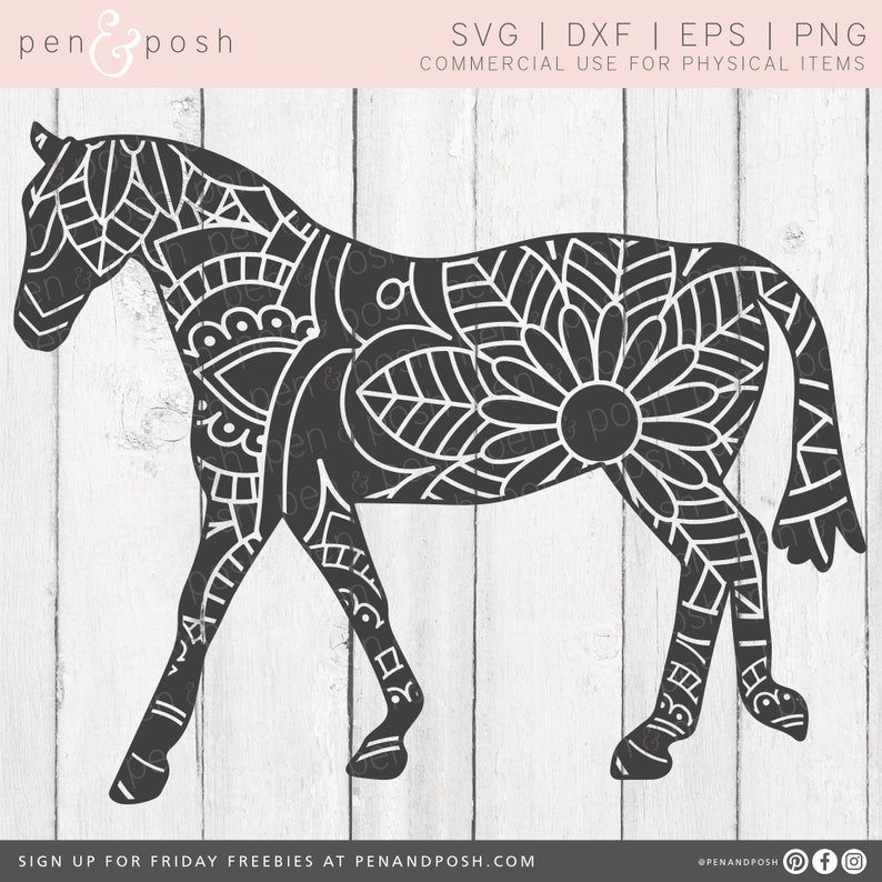 Download Mandala Svg Horse Svg Mandala Horse Svg Mandala for | Etsy