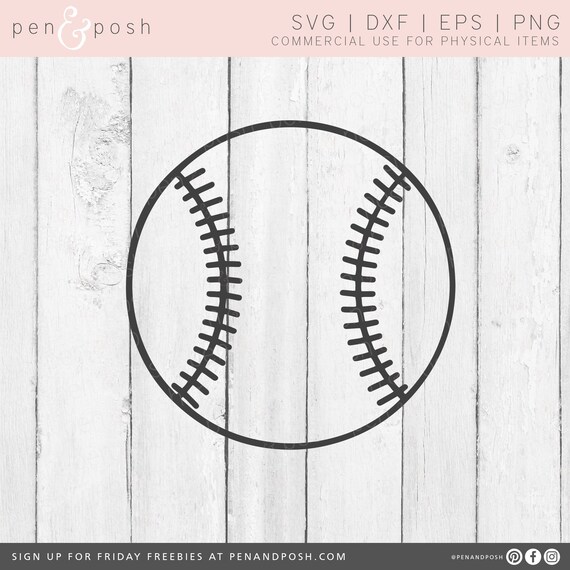Baseball SVG Baseball Clipart Softball SVG Softball | Etsy