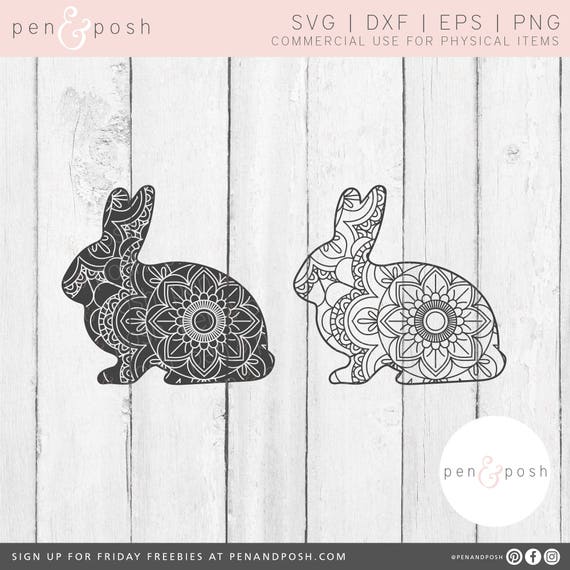 Download Rabbit SVG Bunny SVG Easter Bunny SVG Mandala Rabbit Svg ...