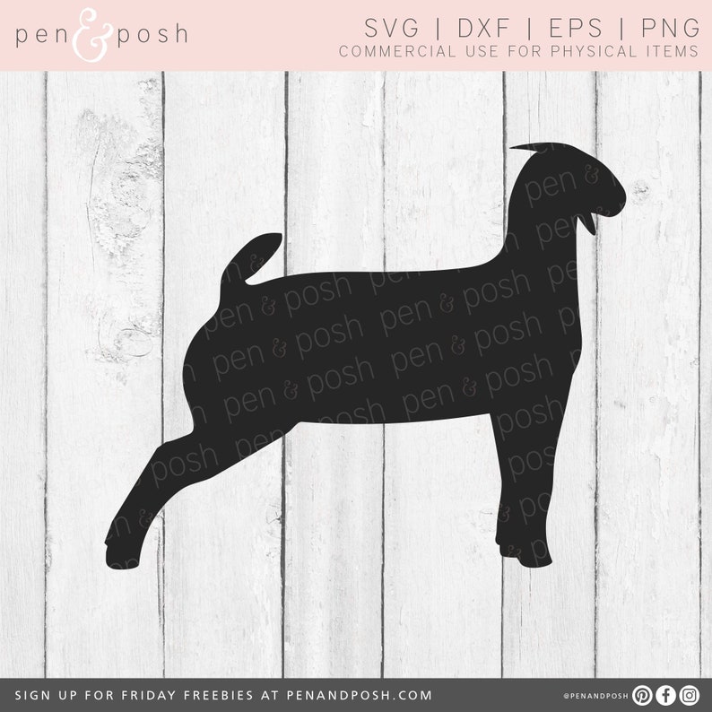 Download Show Goat SVG Goat SVG Goat Clip Art Goat Silhouette | Etsy