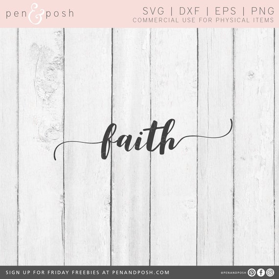 Faith SVG - Faith Clipart - Faith DXF - Decoration SVG -    Faith Cut File - Faith Cricut File - Faith Silhouette