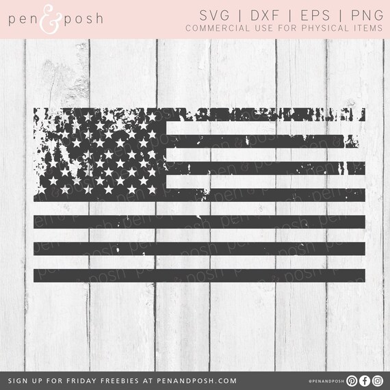 Distressed Flag SVG Distressed American Flag SVG | Etsy