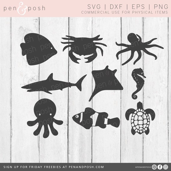 Download Fish Svg Fish Dxf Fish Cut File Fish Svg Files Sea Etsy