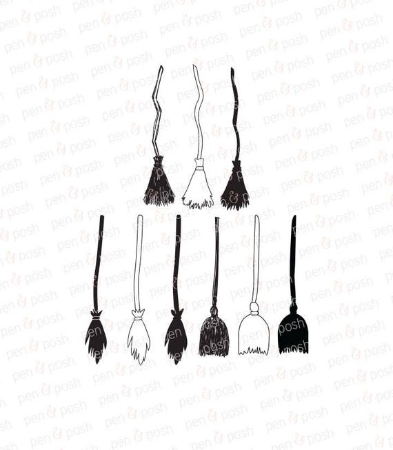 Download Broomstick SVG Brooms Svg Broomstick Clipart Halloween | Etsy