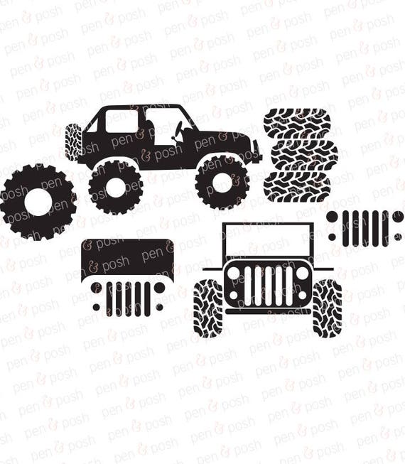 Download Jeep SVG Jeeping SVG Jeep SVG File Off Roading Mud Tire | Etsy