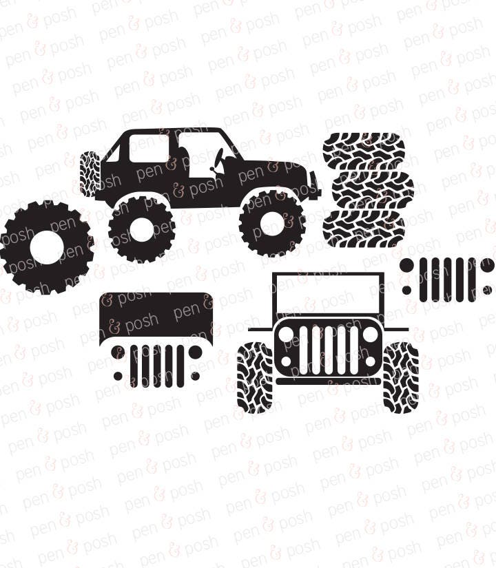 Download Jeep SVG Jeeping SVG Jeep SVG File Off Roading Mud Tire | Etsy