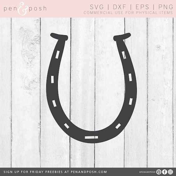 Horseshoe Svg Horseshoe Clipart Horseshoe Silhouette Etsy