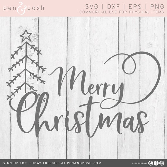 Download Free Merry Christmas Svg Christmas Svg Merry Christmas Etsy SVG DXF Cut File