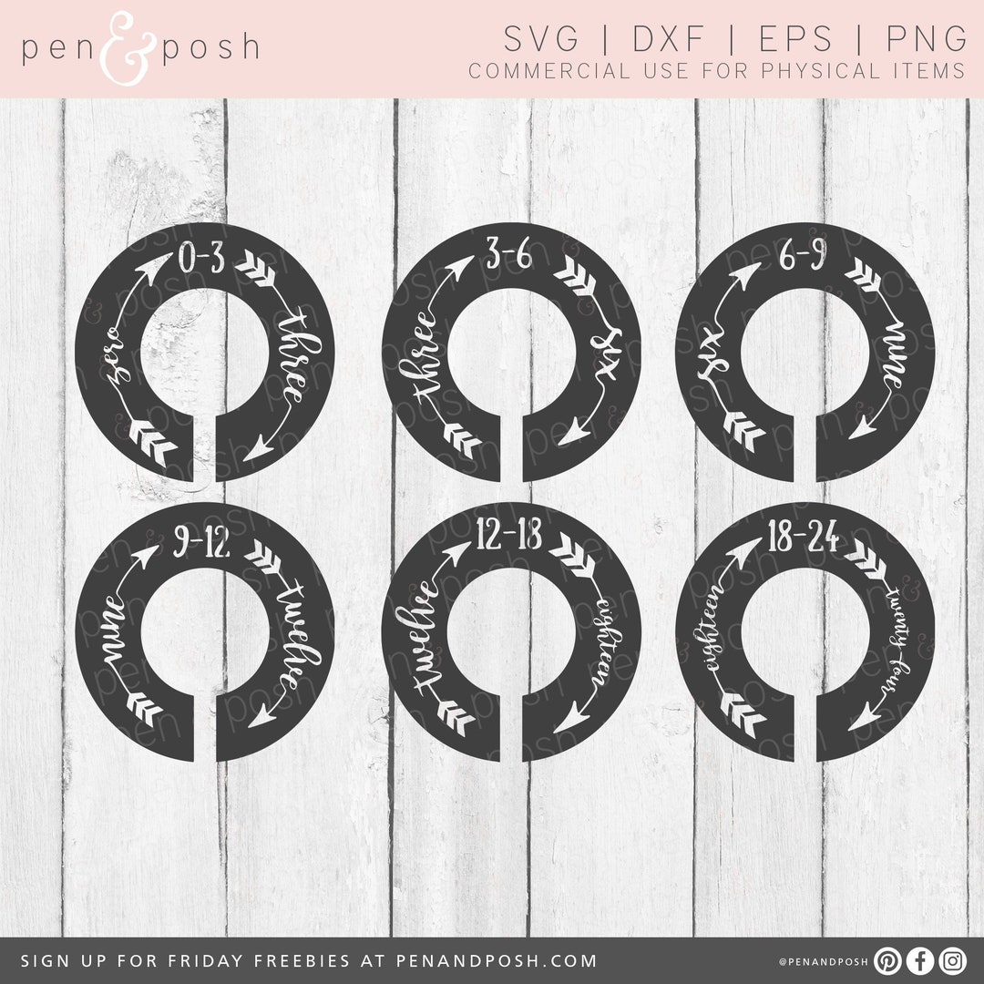 Printable Closet Dividers Baby Closet Dividers Nursery Closet Dividers ...