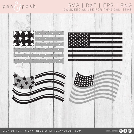 Download Flag Svg American Flag Svg Flag Dxf 4th Of July Svg Etsy
