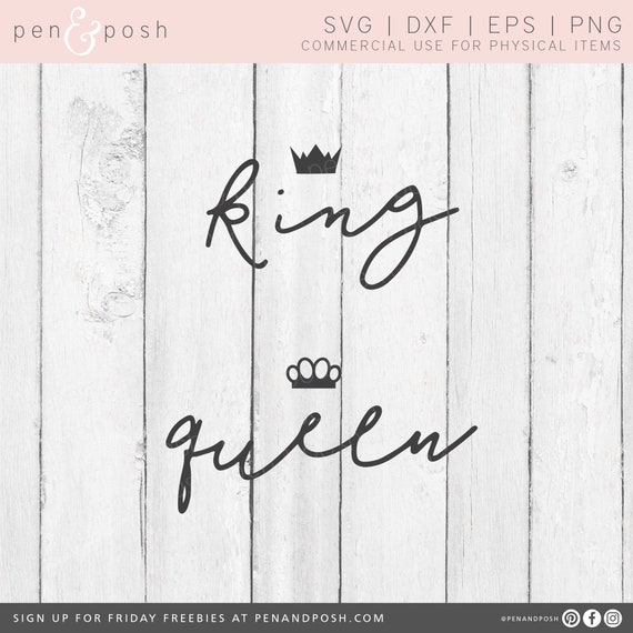 Download Free King Queen Svg King Svg Queen Svg Husband Wife Svg Etsy SVG Cut Files
